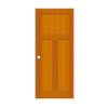 Codel Doors 18" x 80" x 1-3/8" Fir 3-Panel Mission Interior Shaker 7-1/4" LH Prehung Door w/Satin Nickel Hinges 1668fir8403LH15714